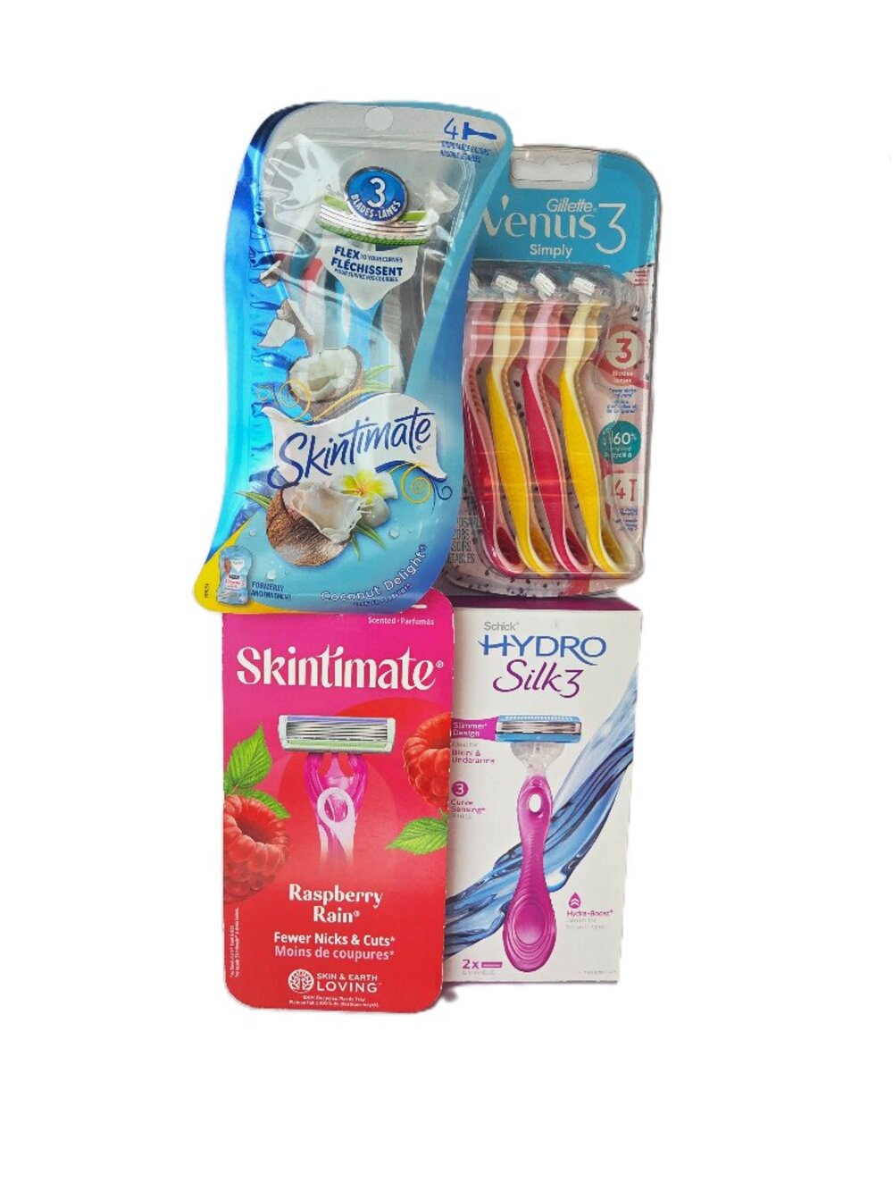 LOT Women’s Razors 14 Blades Schick Hydro Silk 3 Skintimate Gillette Venus NEW